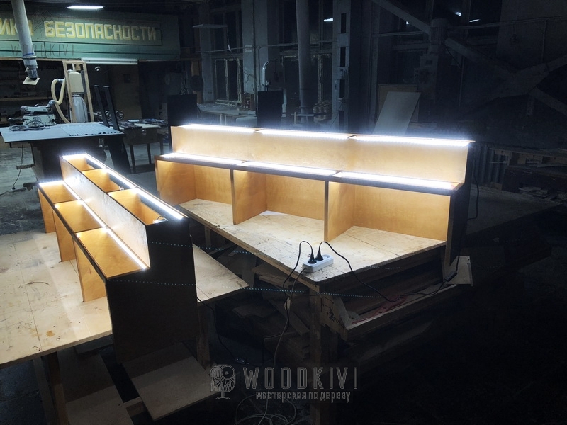 Тумбы с подсветкой мебель в стиле лофт - Woodkivi