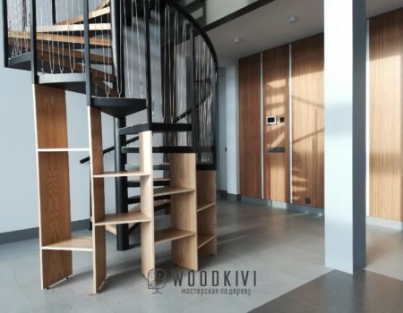Мебель в стиле лофт - стеллаж из металла и дерева -Столярная мастерская Woodkivi