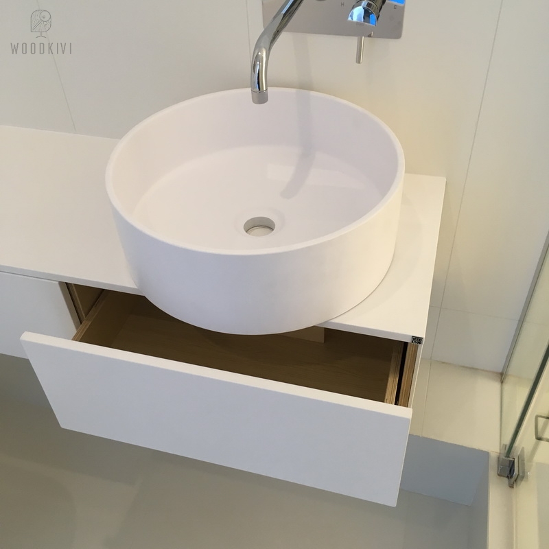 Мебель для ванной - тумбочка с выдвижными ящиками - полка-тумба под зеркало- Woodkivi
