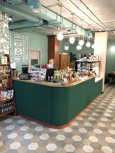 Торговый островок - барная станция для кафе - Проект Woodkivi