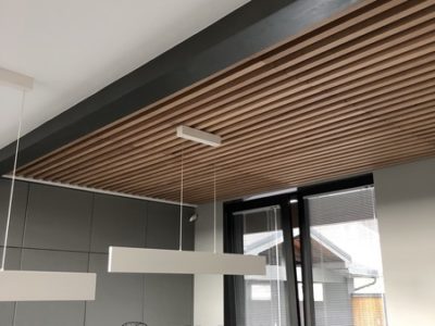 Реечный потолок - проект Woodkivi