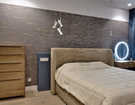 Проект мебельного оснащения спальни в ЖК Макаровский